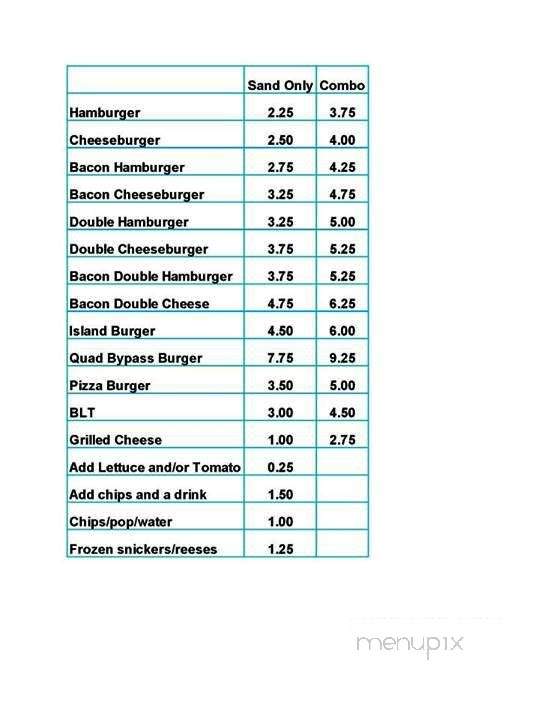 Burger Shack - Casey, IL menu_pic