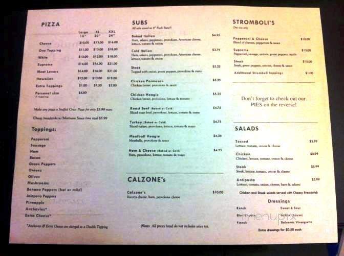 Connie's Pizza Pies - Point Marion, PA menu_pic