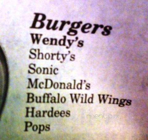 Shortys Snack Shack - Salt Lick, KY menu_pic