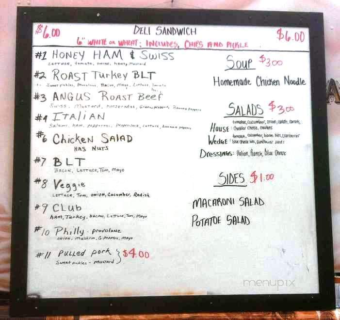 Chuck Wagon Deli - Indianapolis, IN menu_pic