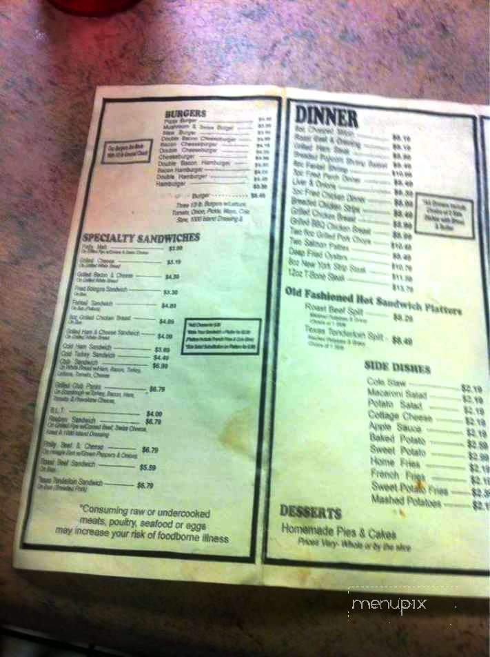 Hot Spot - Circleville, OH menu_pic