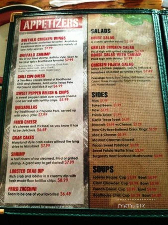 Boathouse BBQ - Marietta, OH menu_pic