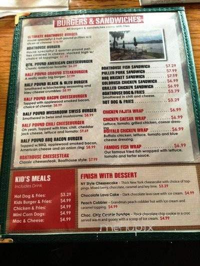 Boathouse BBQ - Marietta, OH menu_pic