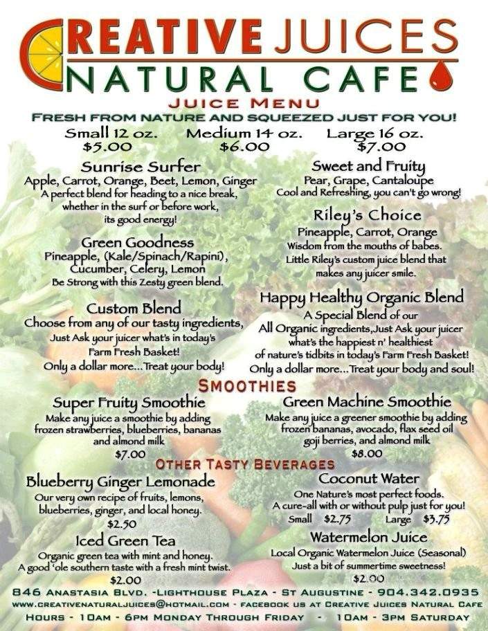 /380193807/Creative-Juices-Natural-Cafe-St-Augustine-FL - St Augustine, FL