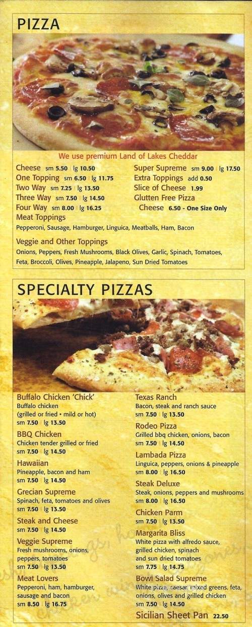 Supreme Pizza - Brockton, MA menu_pic