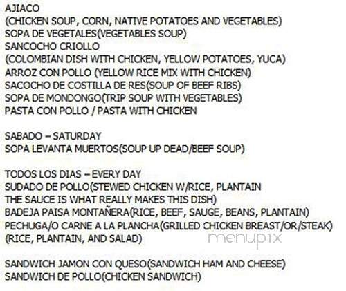 Sabores Kamy - Hollywood, FL menu_pic