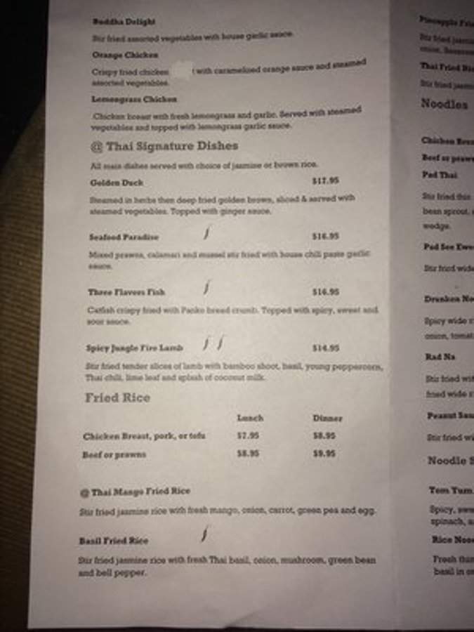 @THAI - Tacoma, WA menu_pic