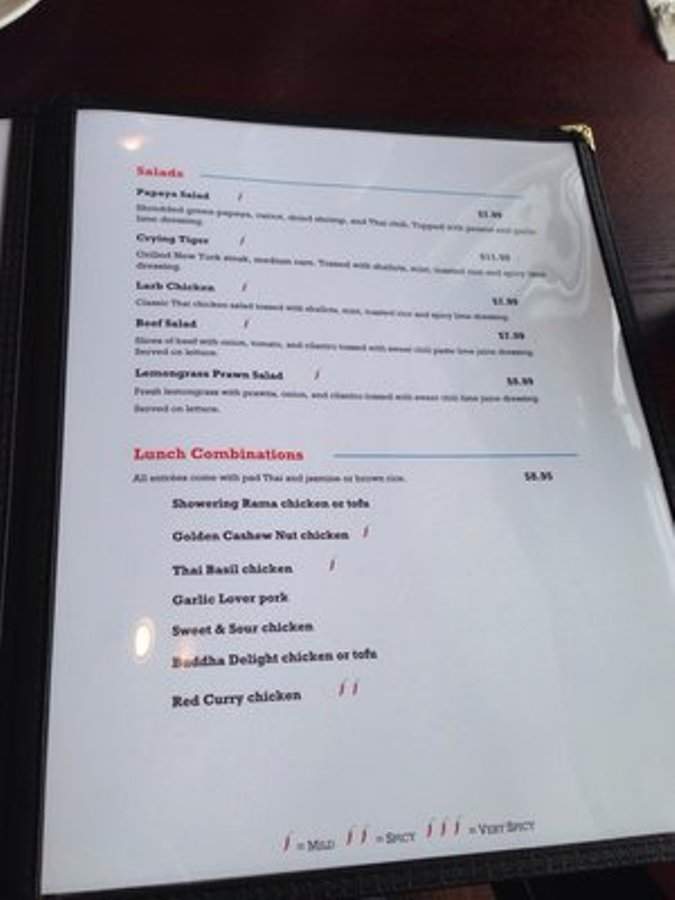 @THAI - Tacoma, WA menu_pic