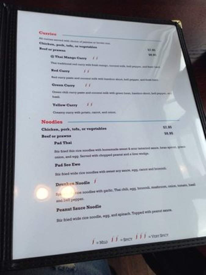 @THAI - Tacoma, WA menu_pic