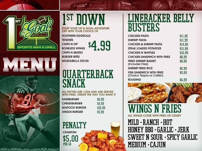 /380198845/1st-and-Goal-Sports-Bar-and-Grill-Menu-Houston-TX - Houston, TX