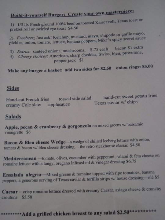 211 Club - Celina, OH menu_pic