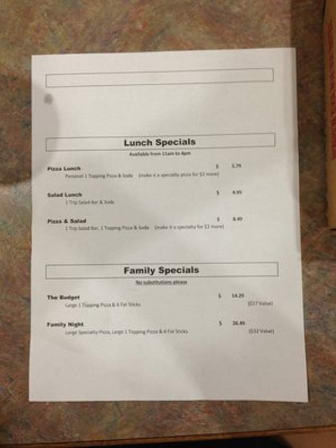 900 Pizzeria - St George, UT menu_pic