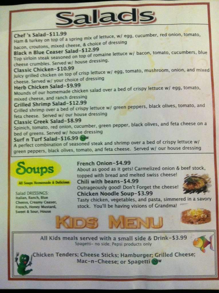 A&J's WingBurger - Pickerington, OH menu_pic