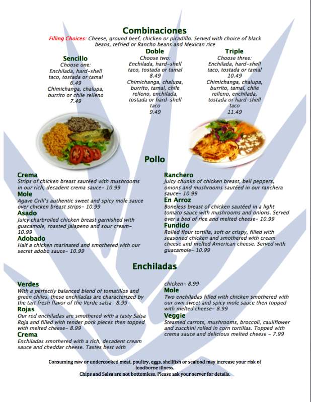 Agave Grill - Ammon, ID menu_pic