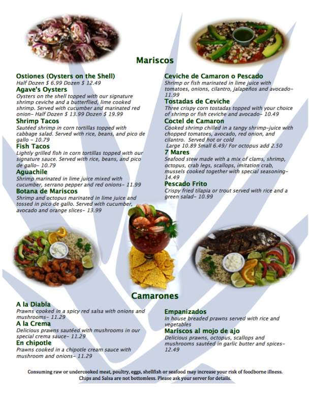 Agave Grill - Ammon, ID menu_pic