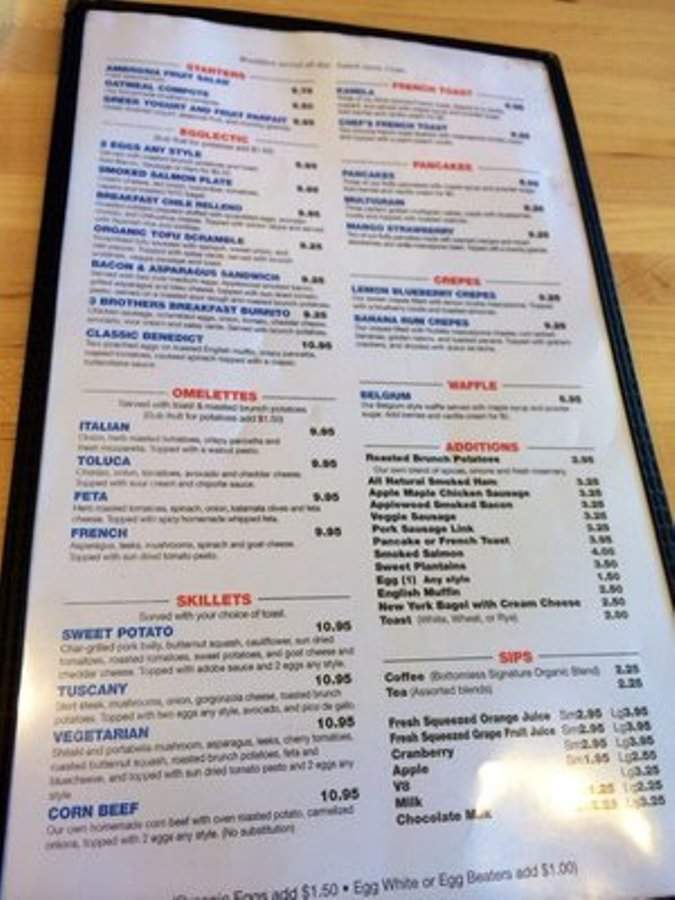Alexander's Breakfast & Brunch - Skokie, IL menu_pic