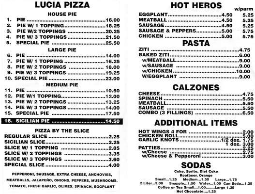 Amalfi Trattoria Plus Pizza - Howard Beach, NY menu_pic
