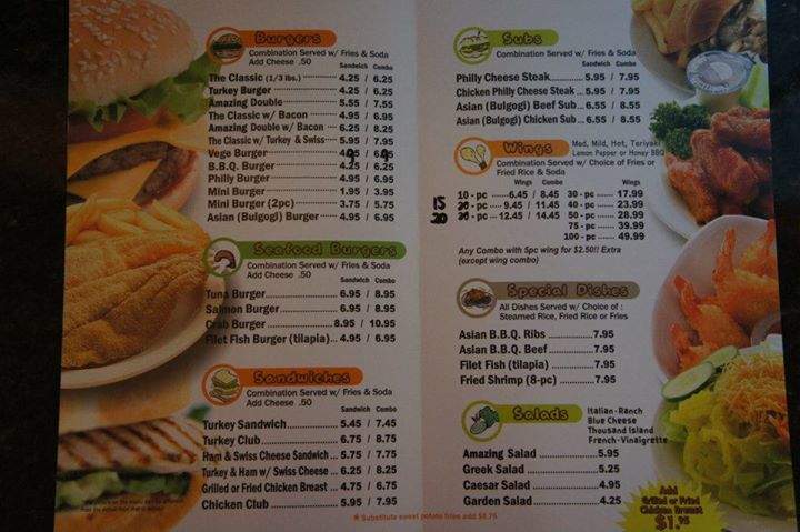 Amazing Burger - Duluth, GA menu_pic