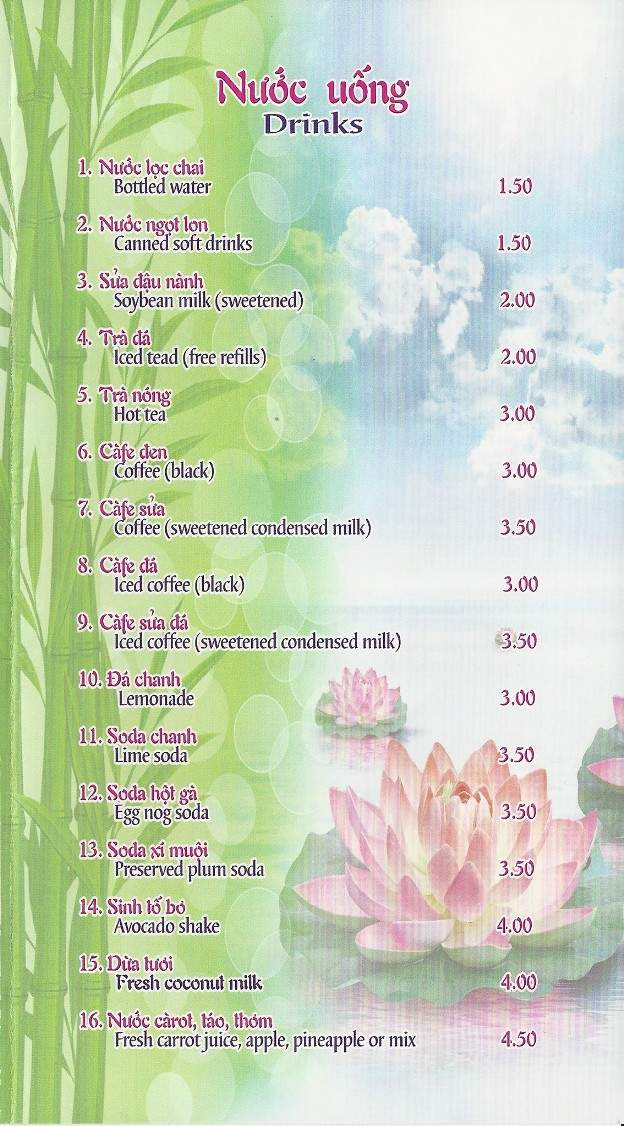 An Hy Quan Vegetarian Restaurant - Albuquerque, NM menu_pic