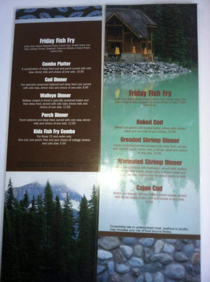 Annie's Trading Post - Florence, WI menu_pic