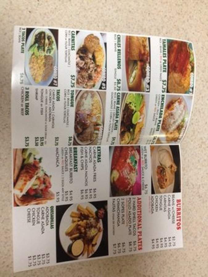Apache Taco Shop - Las Vegas, NV menu_pic