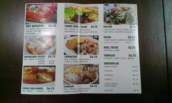 Apache Taco Shop - Las Vegas, NV menu_pic