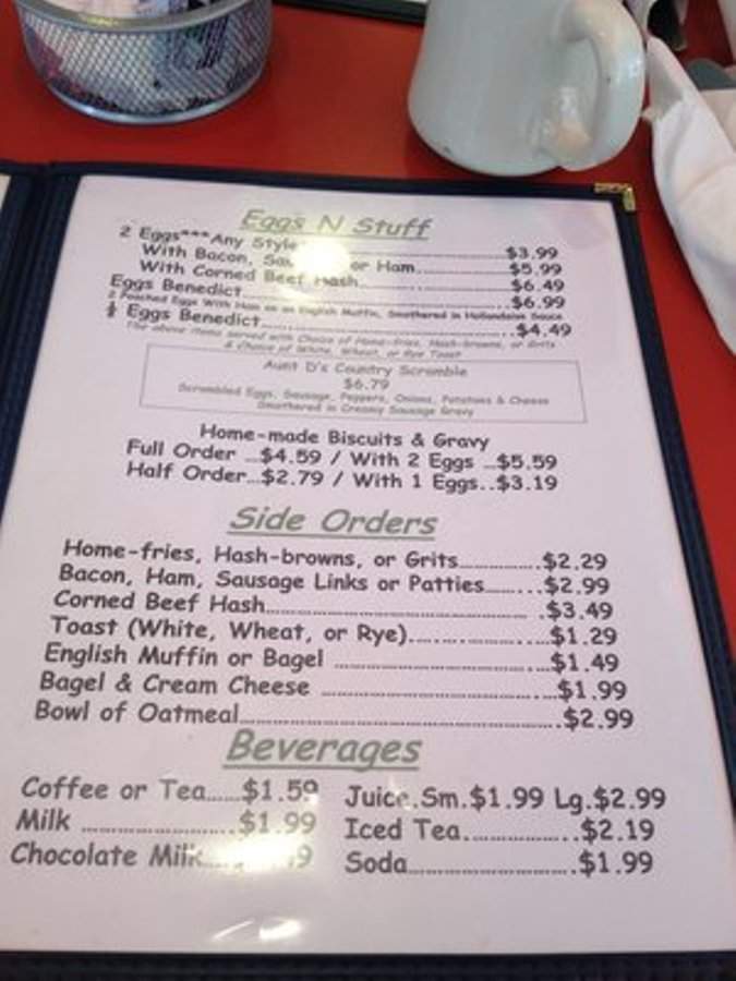 Aunt D's Kitchen - Jensen Beach, FL menu_pic