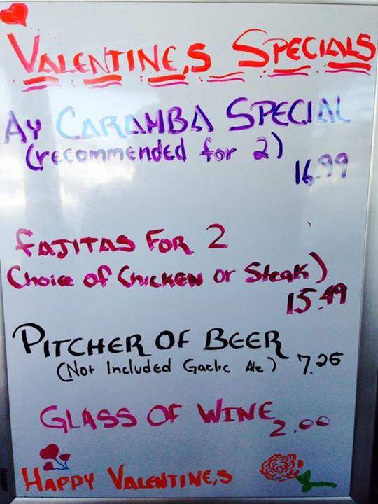 Ay Caramba Mexican bar and grill - Asheville, NC menu_pic