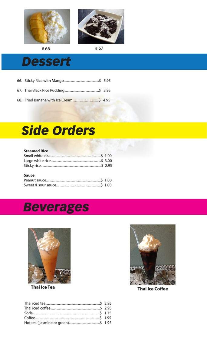 Baan Khun Ya Thai Restaurant - Pasco, WA menu_pic