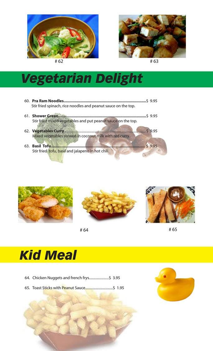 Baan Khun Ya Thai Restaurant - Pasco, WA menu_pic