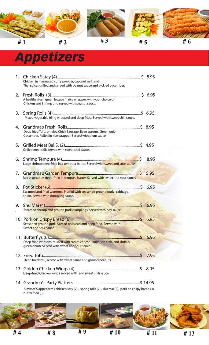 Baan Khun Ya Thai Restaurant - Pasco, WA menu_pic