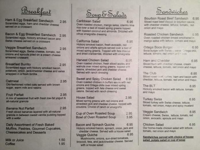 Bakers Rack Cafe & Bakery - Gallatin, TN menu_pic