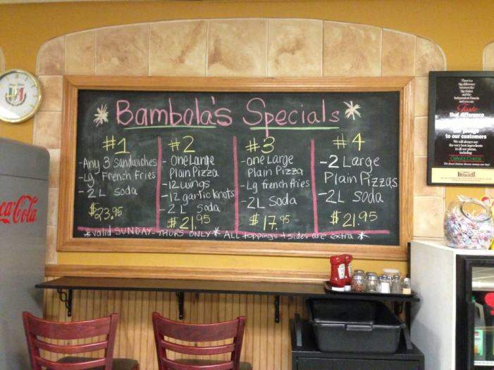 Bambola's - Hilltown, PA menu_pic