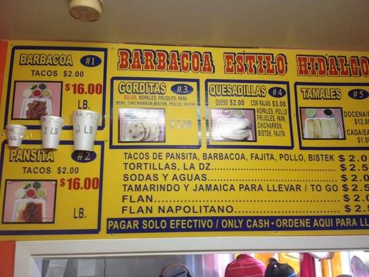 Barbacoa Estilo Hidalgo - Dallas, TX menu_pic