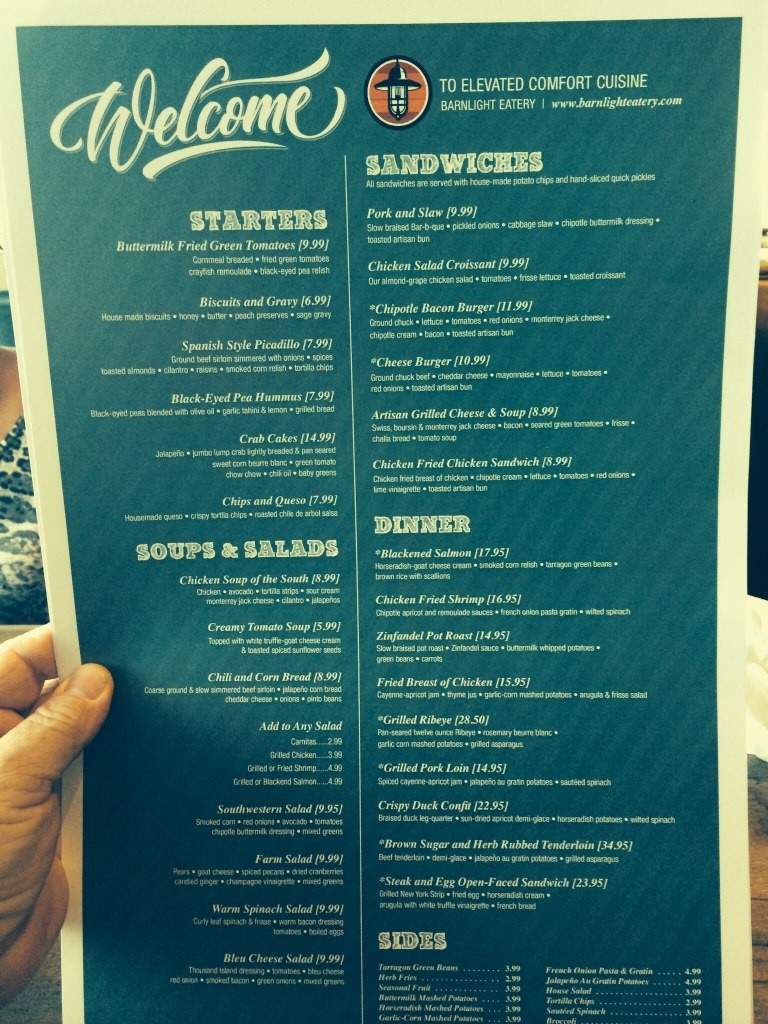 Barnlight Eatery - Frisco, TX menu_pic