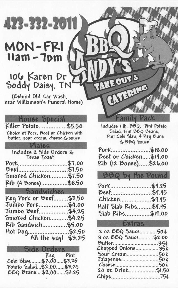 /380201410/BBQ-Andys-Soddy-Daisy-TN - Soddy Daisy, TN