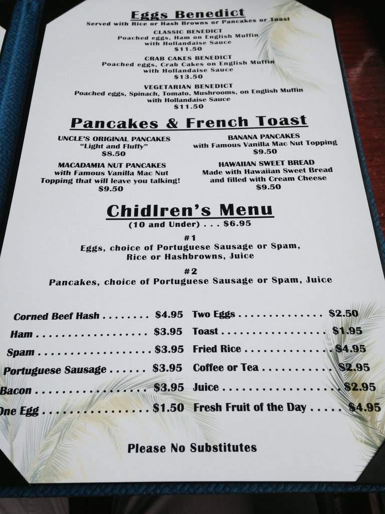 Beachwalk Restaurant & Grill - Kapaa, HI menu_pic