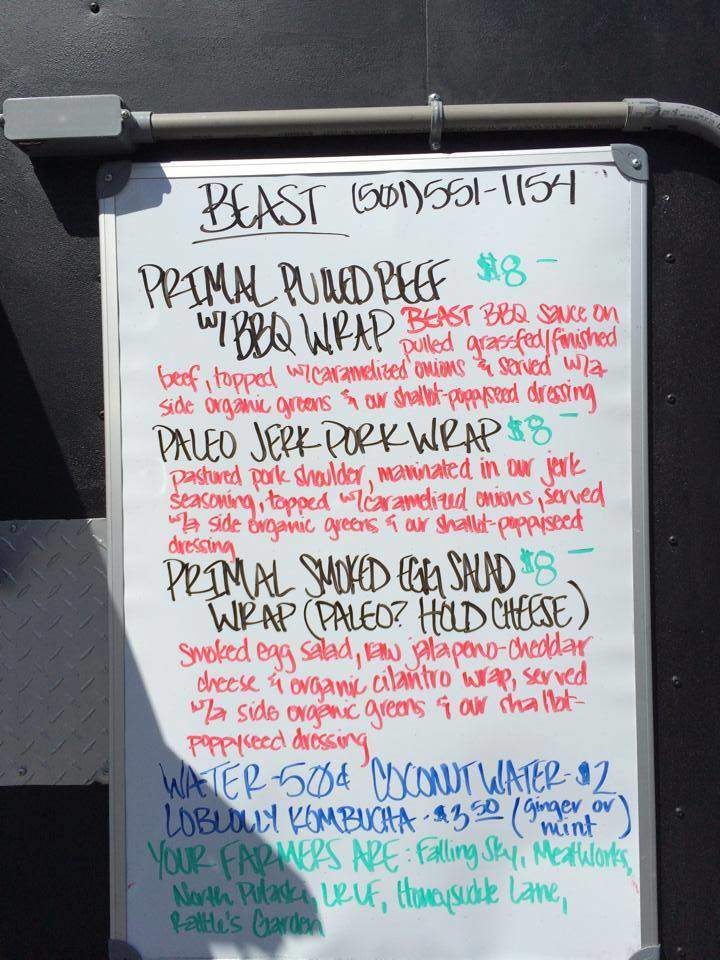 Beast Food Truck - Little Rock, AR menu_pic