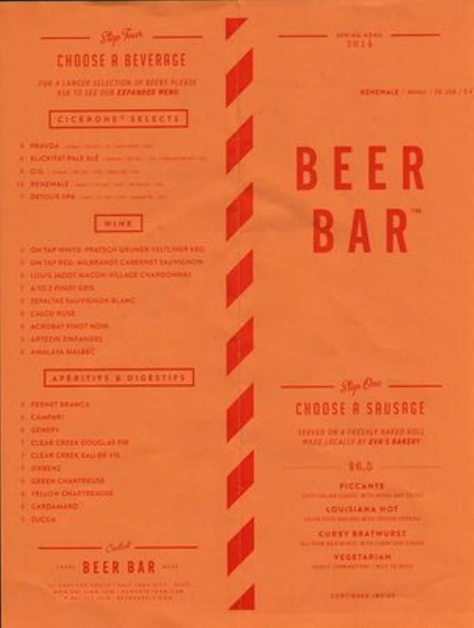 Beer Bar - Salt Lake City, UT menu_pic