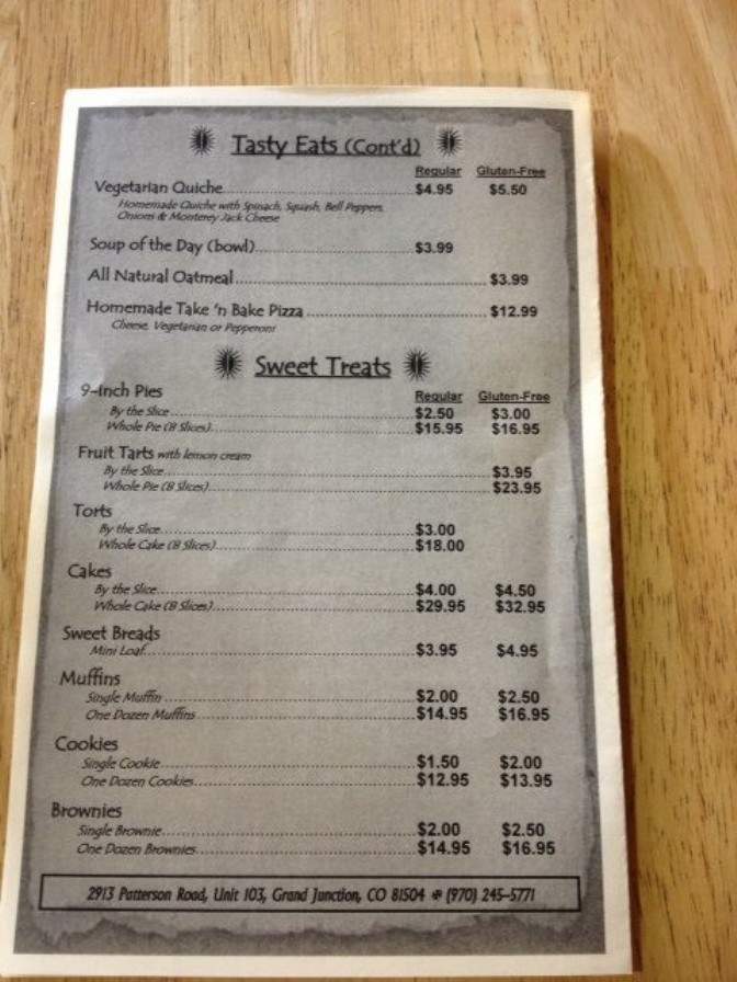 Berna B's Cool Beans - Grand Junction, CO menu_pic