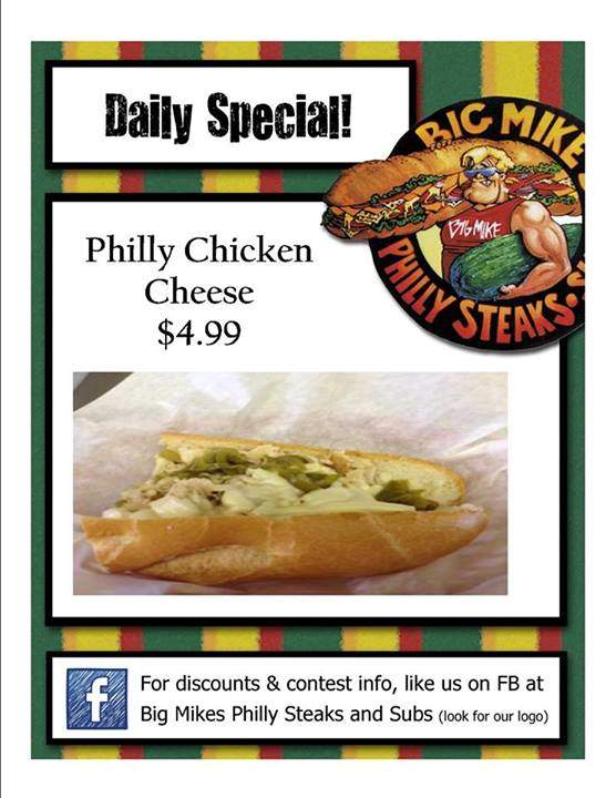 Big Mike's Philly Steaks and Subs - Redondo Beach, CA menu_pic