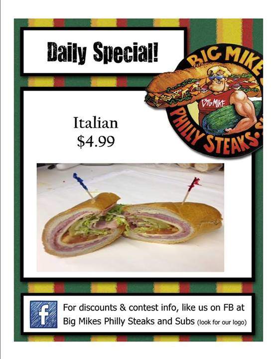 Big Mike's Philly Steaks and Subs - Redondo Beach, CA menu_pic