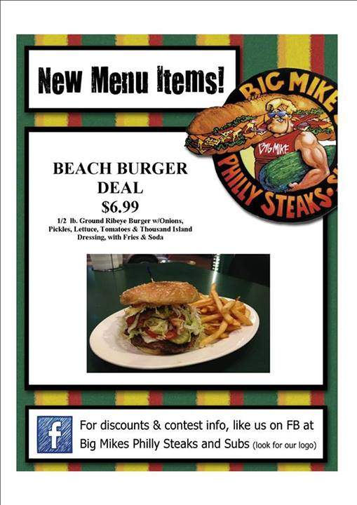Big Mike's Philly Steaks and Subs - Redondo Beach, CA menu_pic