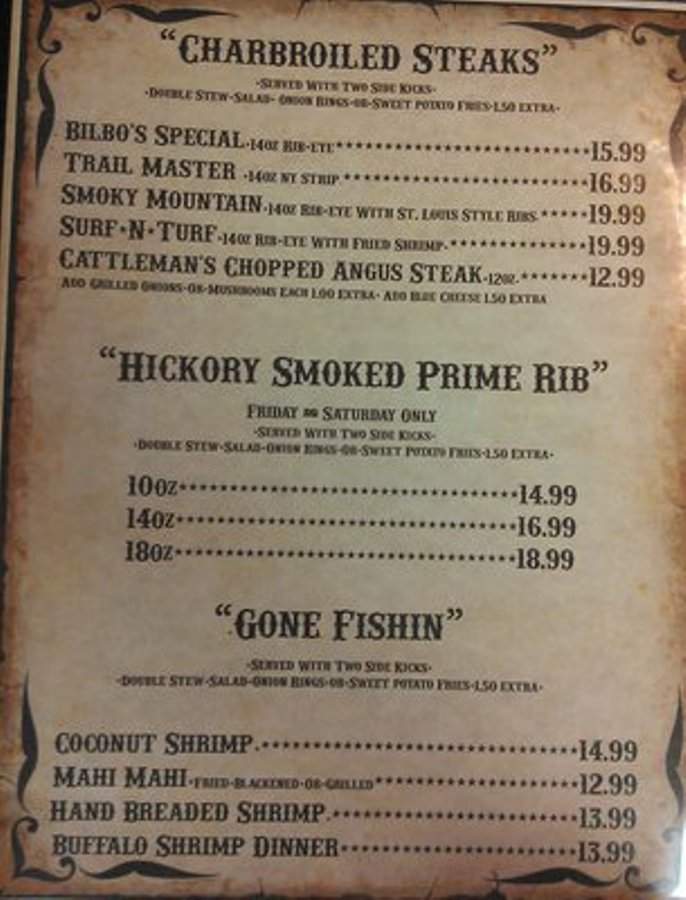 Bilbo's BBQ - Port Richey, FL menu_pic