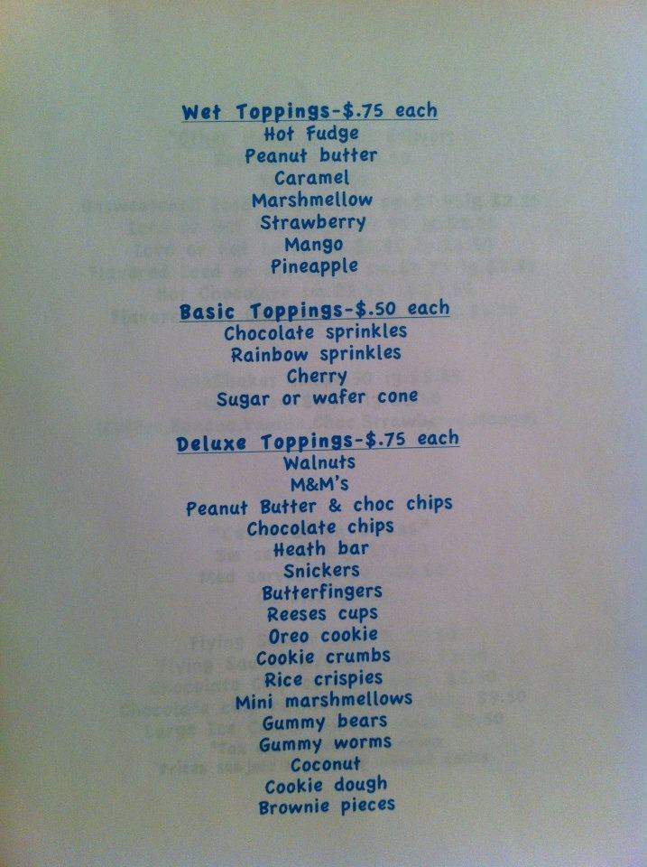 Bliss Ice Cream - Greenwich, CT menu_pic