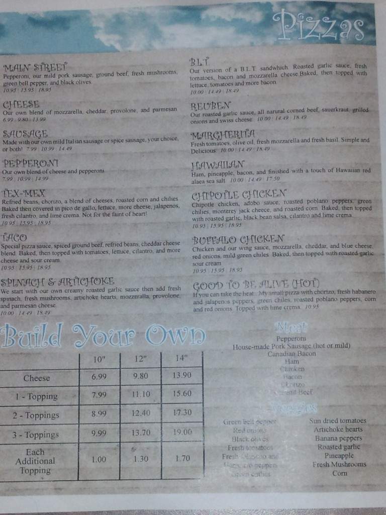 Blue Sky Pizza - Knob Noster, MO menu_pic