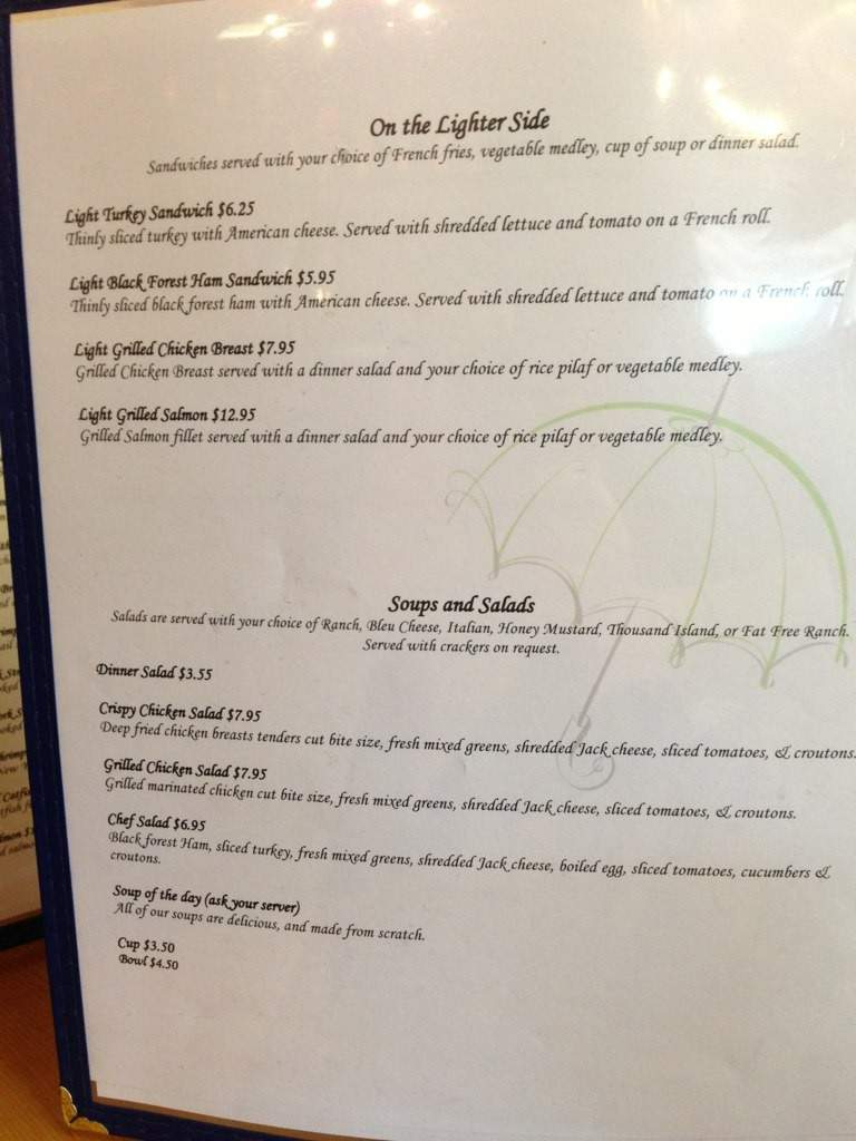 Breezy Rain Cafe - Moriarty, NM menu_pic