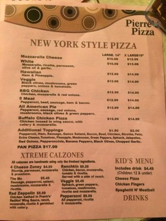 Brother's Pizza - Jacksonville, FL menu_pic
