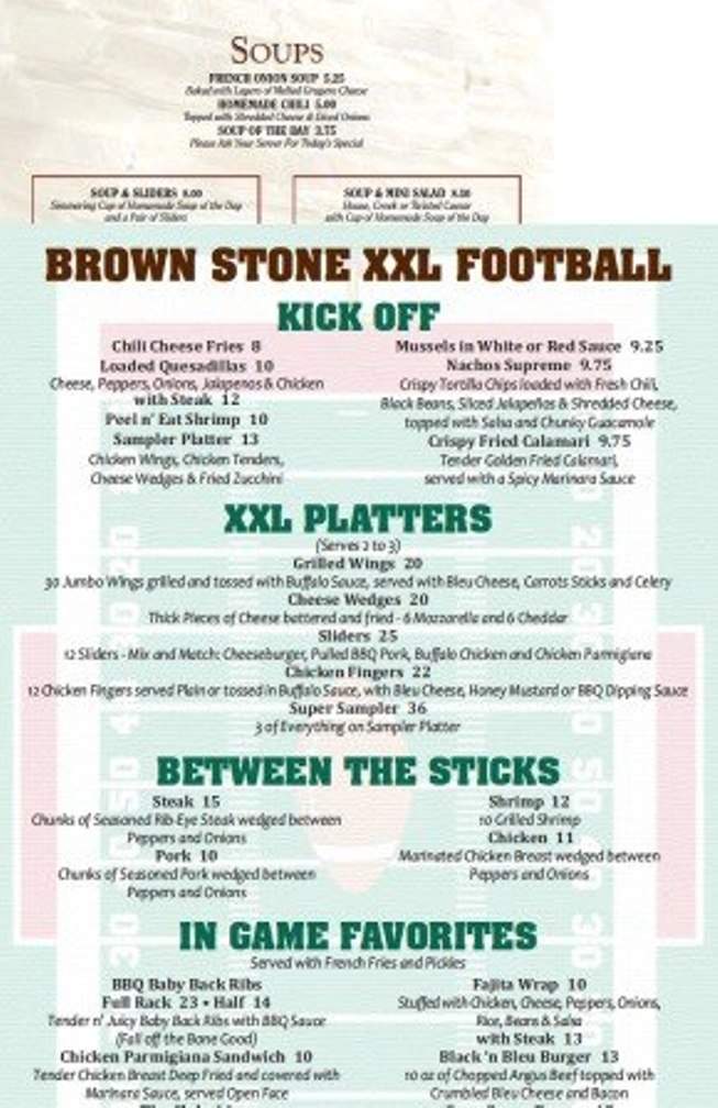 Brown Stone - Metuchen, NJ menu_pic
