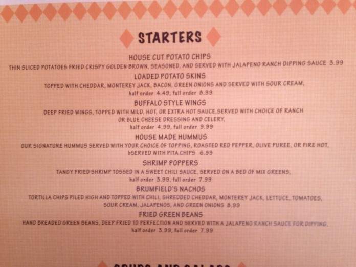 Brumfield's - Tuscaloosa, AL menu_pic